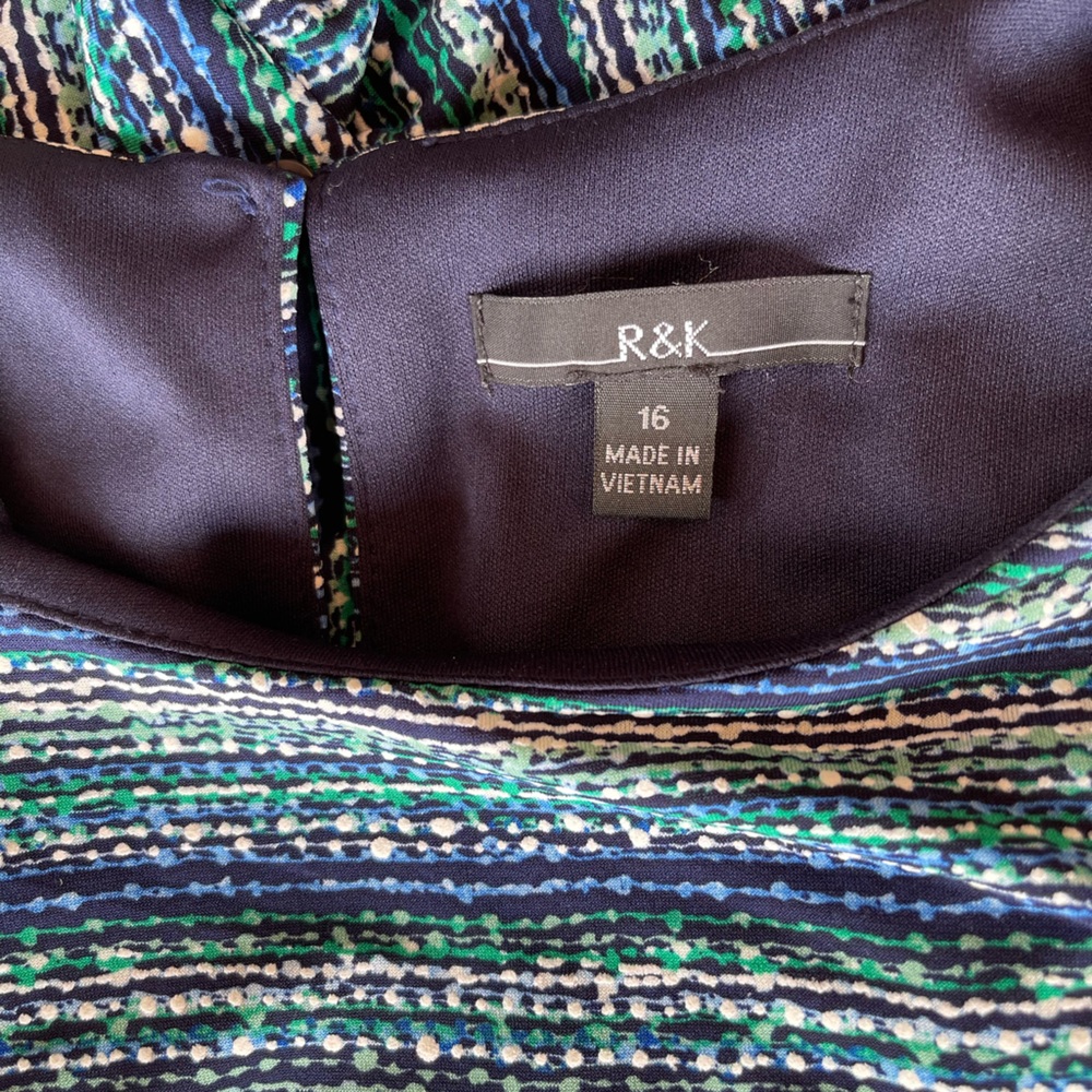 NEW R&K Long Sleeve Dress (Size 16) - Picture 7 of 9